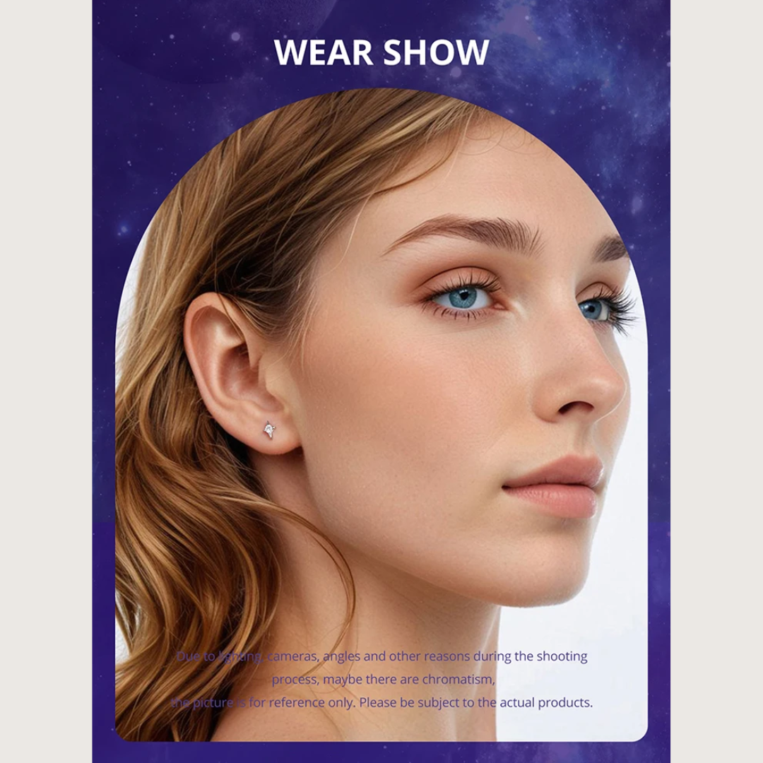 MommySupport™ Sterling Silver Original Star Zodiac Earrings ⭐️⭐️⭐️⭐️⭐️