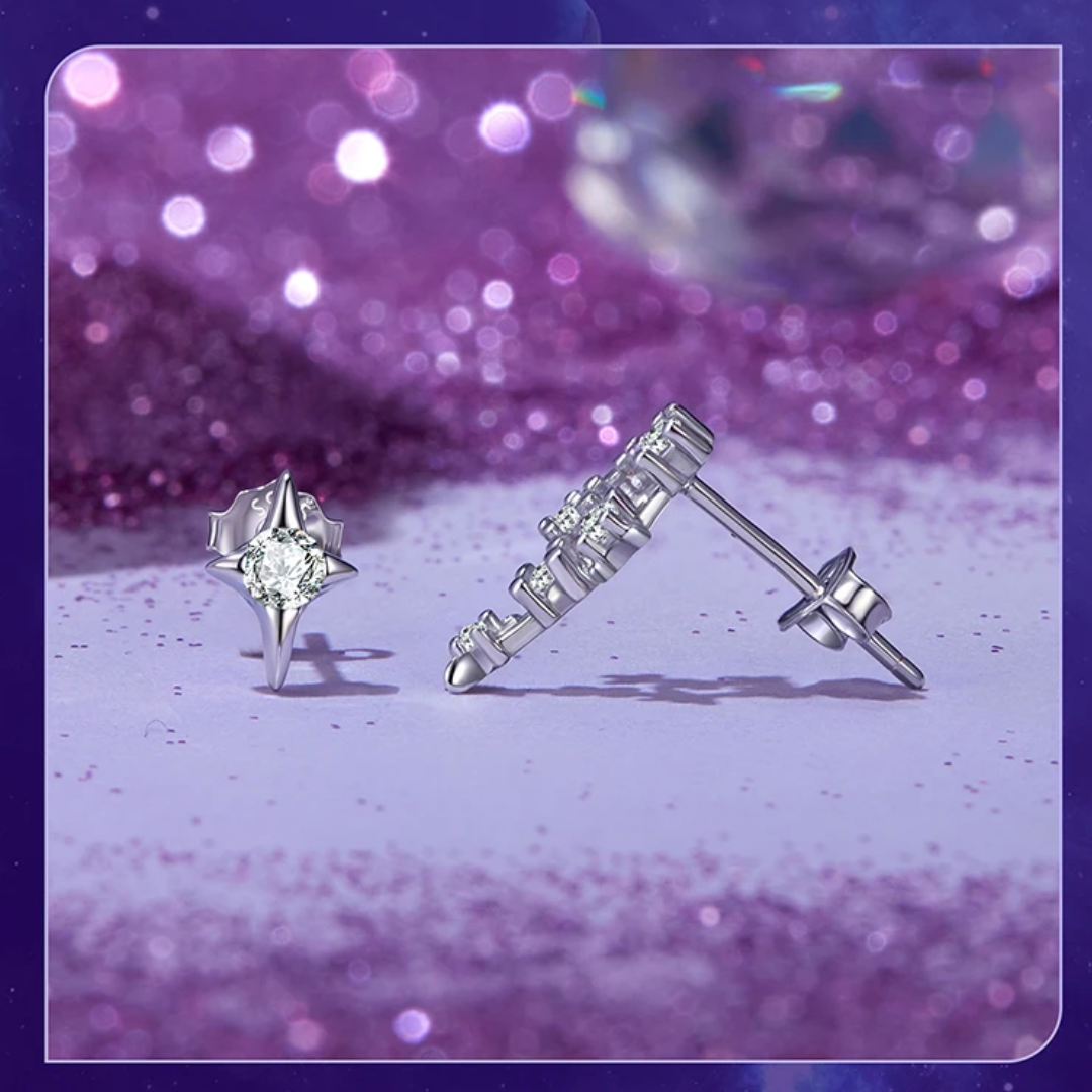 MommySupport™ Sterling Silver Original Star Zodiac Earrings ⭐️⭐️⭐️⭐️⭐️