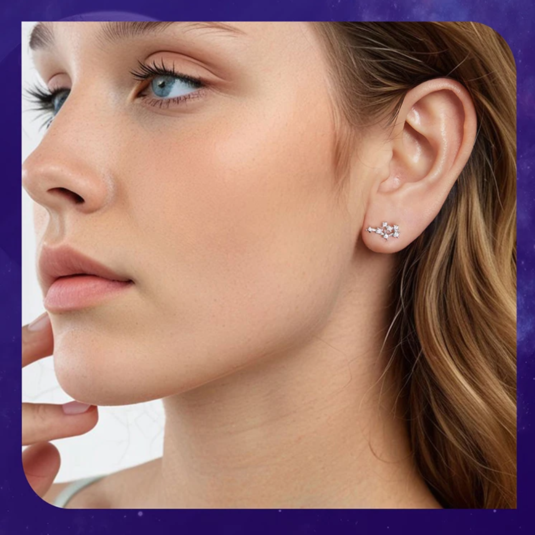 MommySupport™ Sterling Silver Original Star Zodiac Earrings ⭐️⭐️⭐️⭐️⭐️