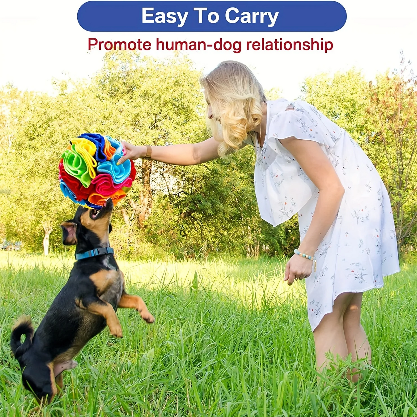 MommySupport™ Interactive Snuffle Ball Dog Toy ⭐️⭐️⭐️⭐️⭐️