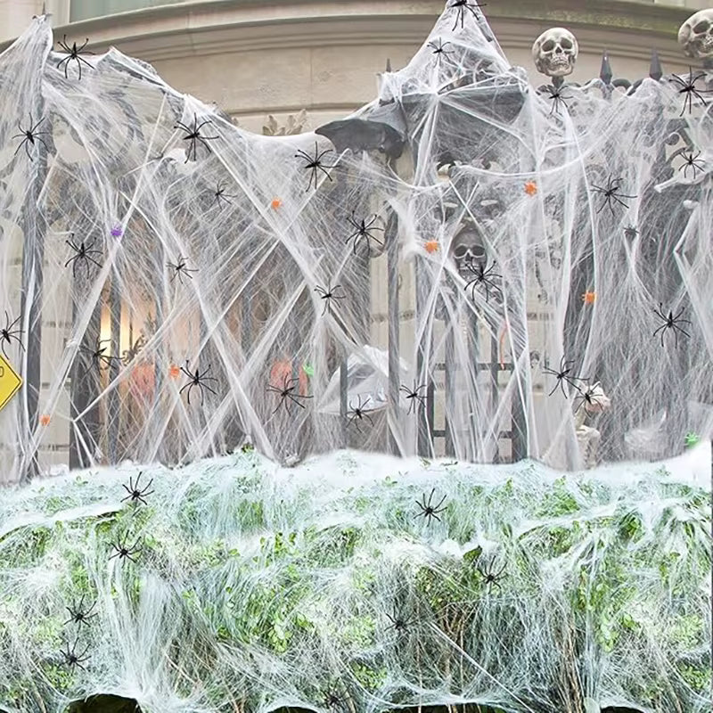 MommySupport™  DIY Halloween Spider Web – Spooky Decoration for Any Space ⭐️⭐️⭐️⭐️⭐️