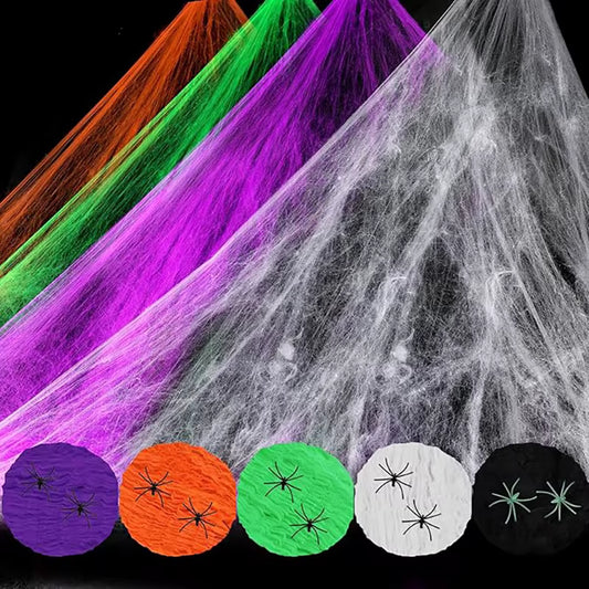 MommySupport™  DIY Halloween Spider Web – Spooky Decoration for Any Space ⭐️⭐️⭐️⭐️⭐️