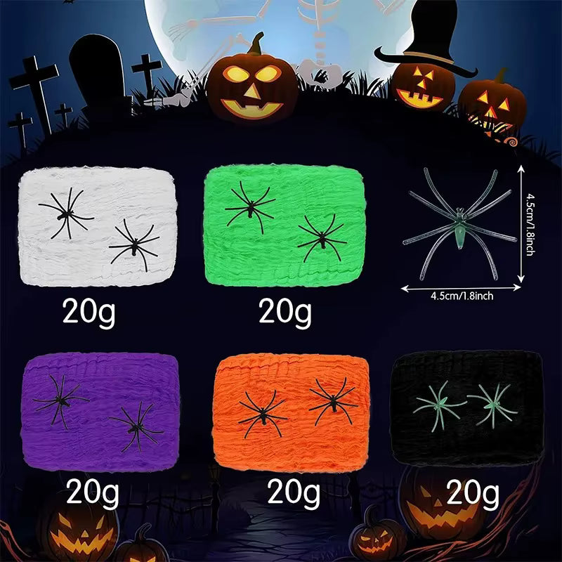 MommySupport™  DIY Halloween Spider Web – Spooky Decoration for Any Space ⭐️⭐️⭐️⭐️⭐️