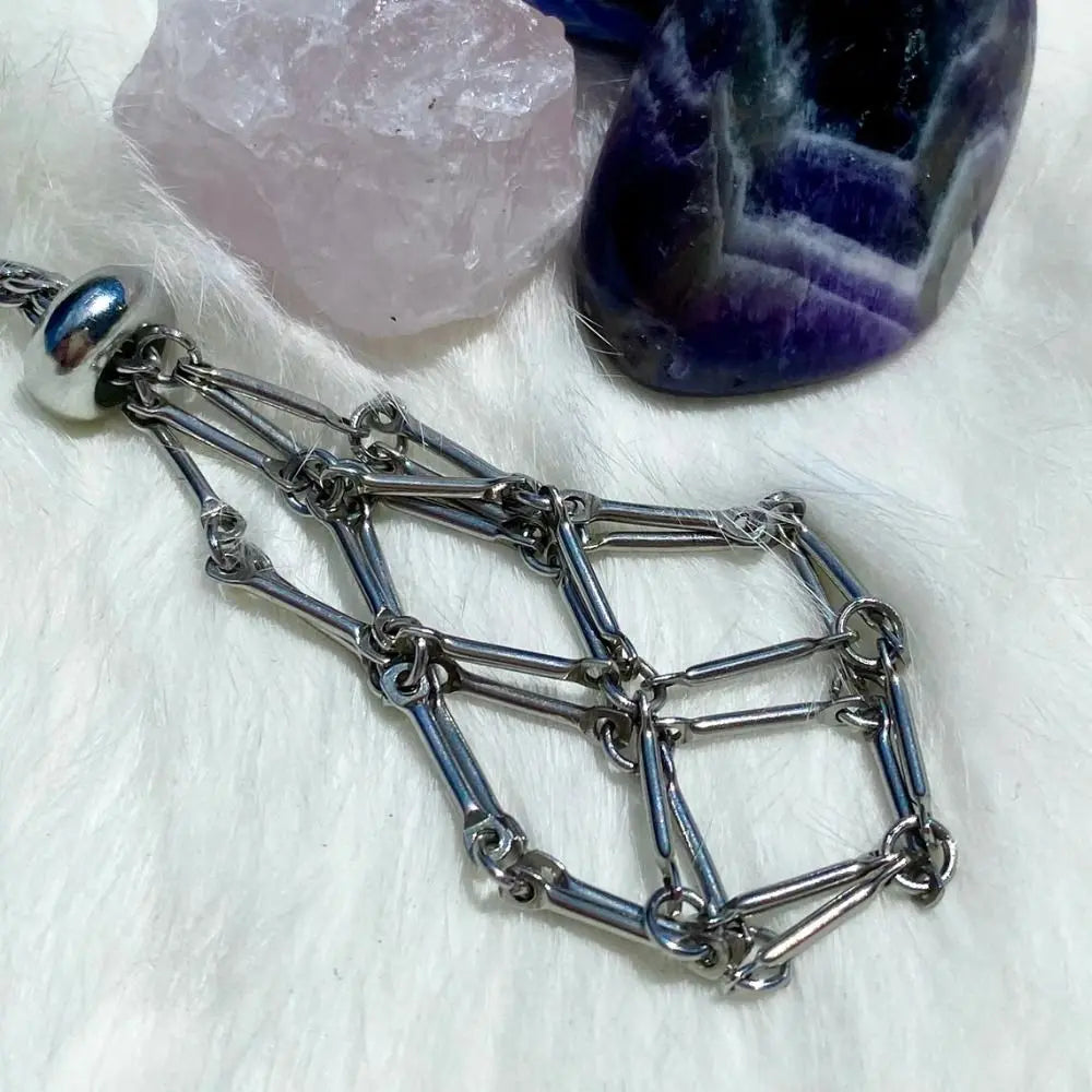 MommySupport™   Crystal Holder Cage Necklace  ⭐️⭐️⭐️⭐️⭐️