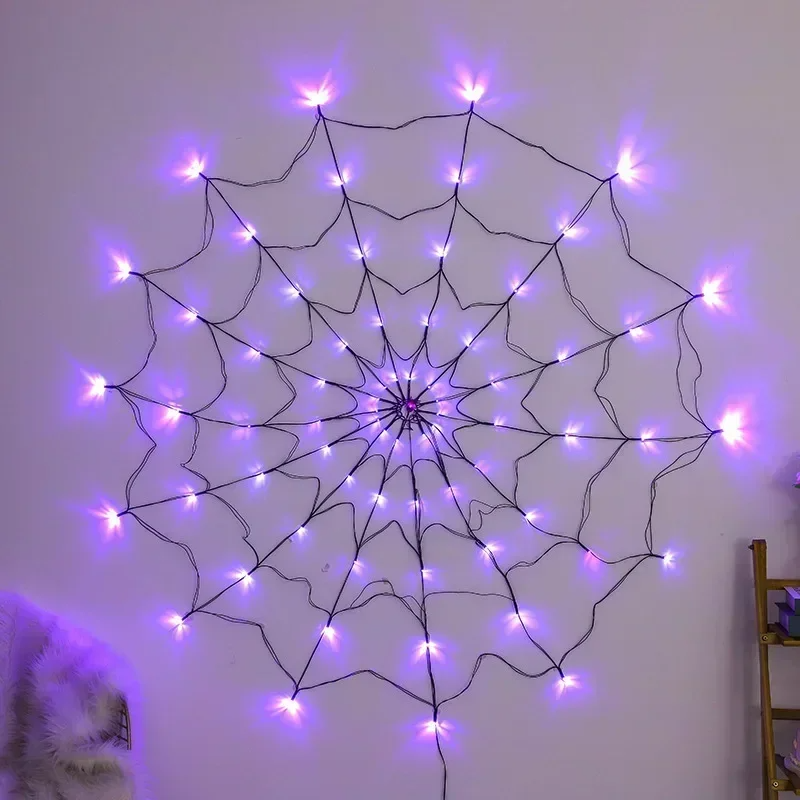 MommySupport™  Halloween Glowing Spider Web Lights – Indoor & Outdoor Decoration  ⭐️⭐️⭐️⭐️⭐️